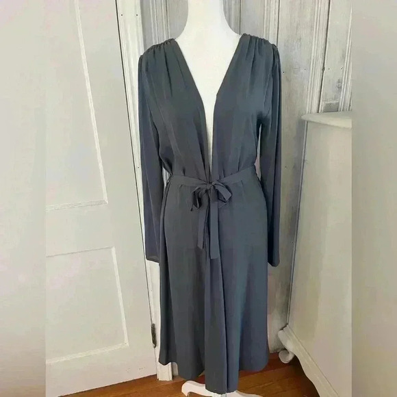 Ethereal dreamy Romantic Feminine Laggenlook Boho whimsical Duster topper w/belt - Picture 7 of 10